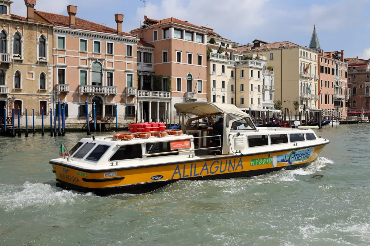 Alilaguna water bus on the Grand Canal